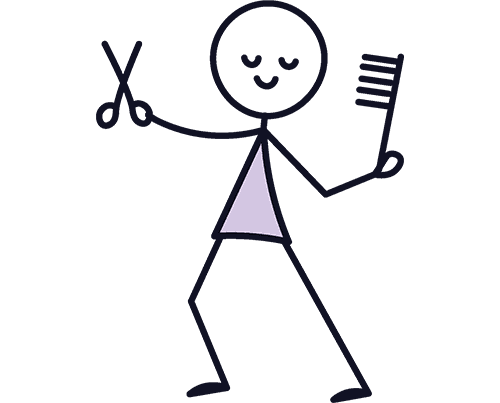 happy barber
